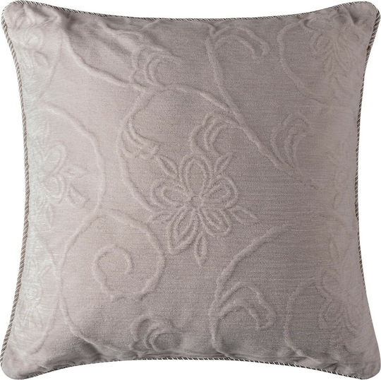 Silk Fashion Dekorativer Kissenbezug 055 aus 100% Baumwolle Ecru 45x45cm