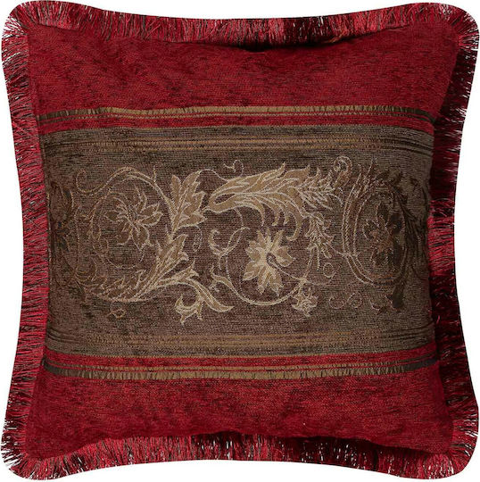 Silk Fashion Μαξιλαροθήκη 1208 Μπορντό / Λαδί 45x45εκ. Silk Fashion Μαξιλαροθήκη 1208 Μπορντό / Λαδί 45x45εκ.