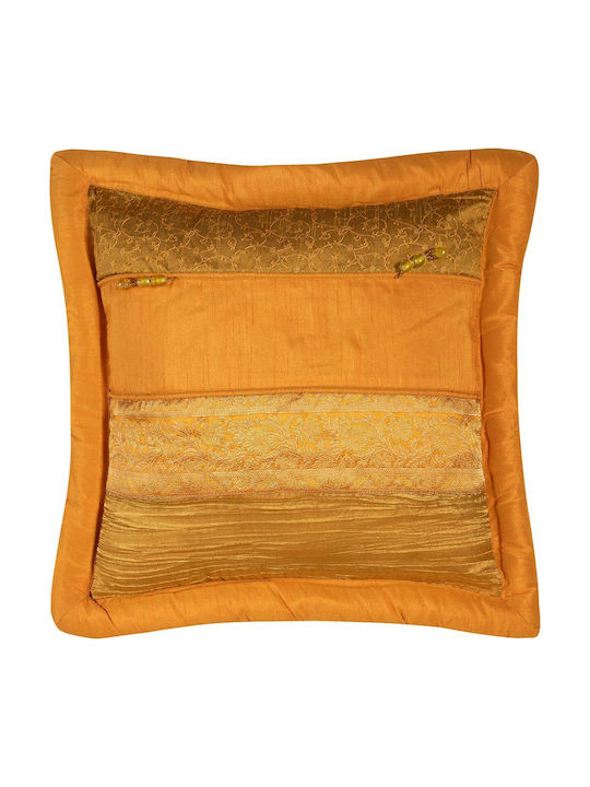 Silk Fashion Dekorativer Kissenbezug Träne Gold...