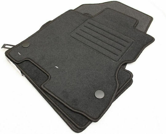 Petex Set of Front and Rear Mats 4pcs for Renault Koleos 2008-2015 Black