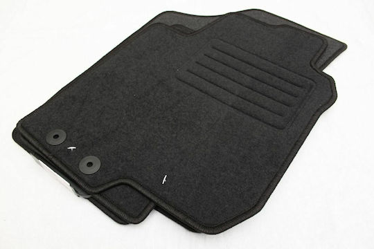 Petex Satz Vorder- und Hintermatten 4Stück aus Teppichboden für Kia Ceed 2009-2012 Schwarz