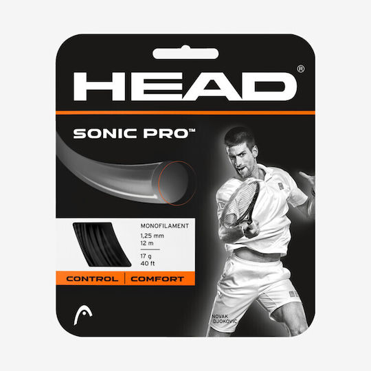 Head Sonic Pro Tennis-Saiten Schwarz 12m, Ø1.30mm