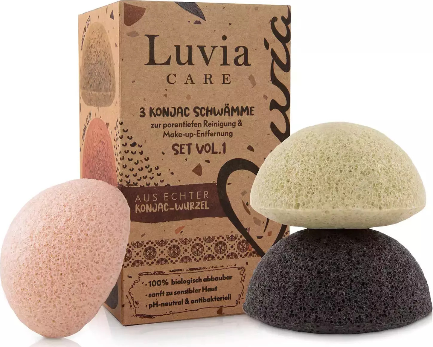 Luvia Konjac Sponge Set 3τμχ Skroutz.gr