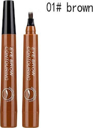 Davis Eye Brow Contouring Waterproof Gel for Eyebrows 01 Light Brown