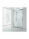 Karag Inox 400 Διαχωριστικό Ντουζιέρας με Συρόμενη Πόρτα 116-120x190cm Clear Glass