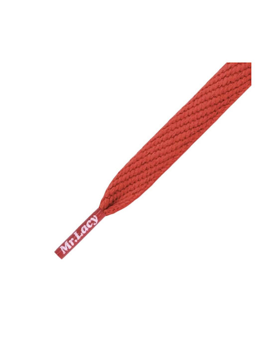 Mr.Lacy Flatties Shoelaces Red 2pcs 110cm Junior