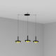 Faro Barcelona Pendant Light Three-Light for Socket E27 Black