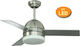 Brand 1166 Silber Deckenventilator 122cm mit Leuchte Silber
