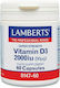 Lamberts Vitamin D3 Βιταμίνη για Ανοσοποιητικό 2000iu 60 κάψουλες