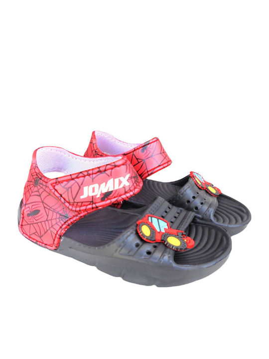 Jomix Children's Beach Shoes Black Red Tractor