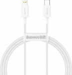 Baseus Superior Series Cable USB-C male - Lightning Λευκό 1m (CATLYS-A02)