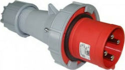 PCElectric Male Industrial Socket Industrial Socket Male Plug 4P 125A IP67 044-6