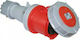 PCElectric Priză industrială feminină Priză industrială femeie 4P 125A 63V IP67 244-6