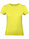 B&C Exact 190 Women's Short Sleeve Promotional T-Shirt Yellow