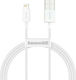 Baseus Superior Series USB to Lightning Cable Λευκό 0.25m (CALYS-02)