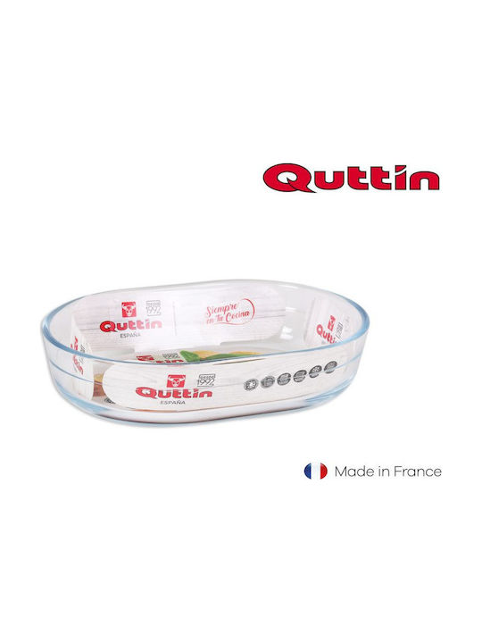 Quttin Oval Feuerfestes Geschirr Glas 700ml 1Stück