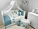 Baby Star Set Für Krippe Ζούγκλα Blau 10Stück