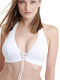 Erka Mare Triangle Bikini Top White