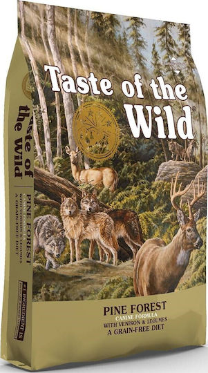 Taste Of The Wild Pine Forest 5.6kg Trockenfutter für Hunde ohne Getreide & Gluten mit Hirsche