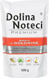 Dolina Noteci Premium Umedă pentru Câini Câine cu Carne de vită și Carne de porc în Plic 1 x 500gr.