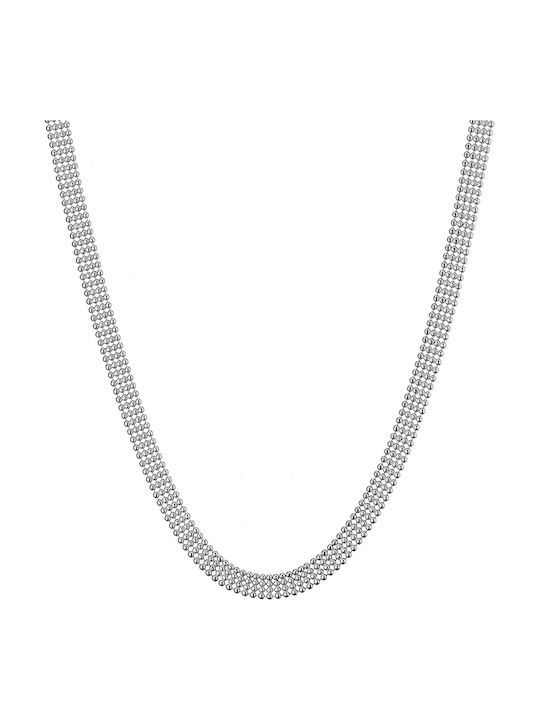 Oxzen Silver Chain Neck Thick Thickness 6mm and Length 45cm