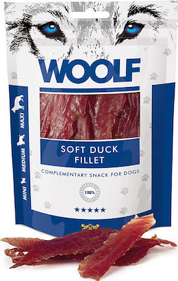 Woolf Snacks Soft Fillet Λιχουδιές Σκύλου χωρίς Σιτηρά & Γλουτένη με Πάπια 100gr