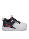 Rush Runner Rush Runner 4 Kids Sports Shoes Basketball with Hoop & Loop Closure Cloud White / Vector Navy / Vector Red