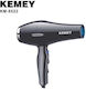 Kemei Ionic Πιστολάκι Μαλλιών 3500W Black