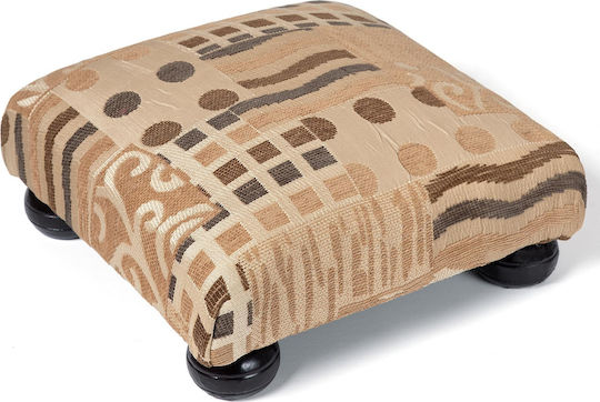 Stoff Fußhocker 602 Dicht Gold 30x30x14cm