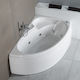 Carron Bathrooms Dove CRN W/Pool Γωνιακή Μπανιέρα Αριστερής Τοποθέτησης Ακρυλική με Υδρομασάζ 155x95cm