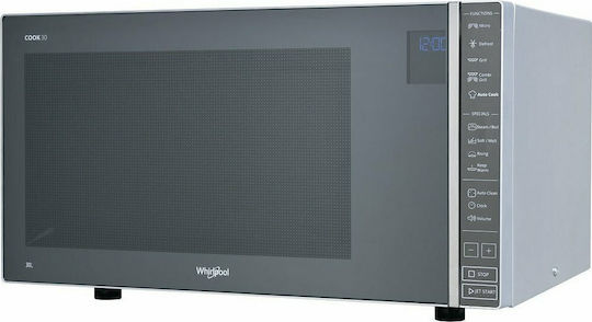 Whirlpool MWP304M Φούρνος Μικροκυμάτων με Grill 30lt Γκρι