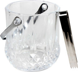 Keskor Eiskübel Glas Champagnerkühler mit Griff 12x14cm 61169