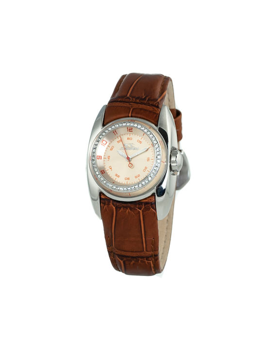 Chronotech Watch with Brown Leather Strap