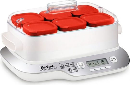 Tefal YG660132 Γιαουρτομηχανή με Κάδο και Ψηφιακή Οθόνη 840ml Λευκή 100W