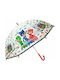 Chanos Kids Curved Handle Umbrella Βροχής PJ Masks White