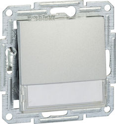 Schneider Electric Asfora Knopf Glocke in Silbe...