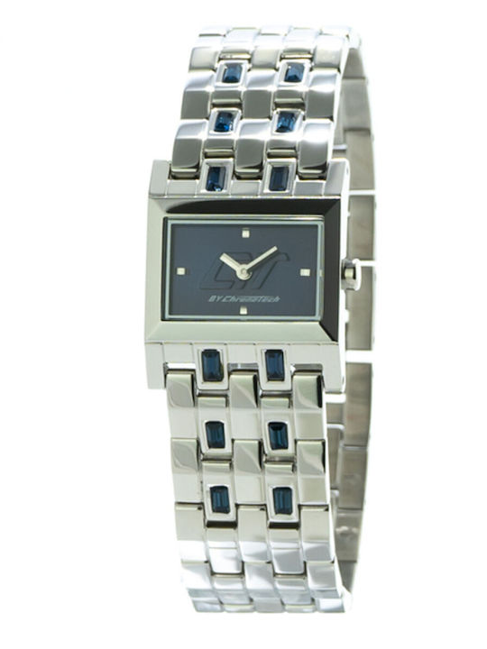 Chronotech Γυναικείο Ρολόι 25mm Μπαταρίας με Ασημί Μεταλλικό Μπρασελέ