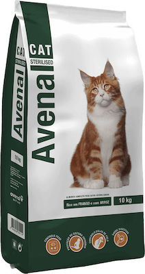 Avenal Cat Adult Sterilised Dry Food for Adult Neutered Cats with Poultry 10kg