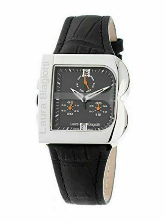 Laura Biagiotti Women's Watch with Black Leathe...