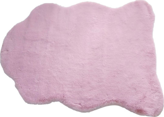 Natural Home Teppich Rechteckig Pelzige Pink