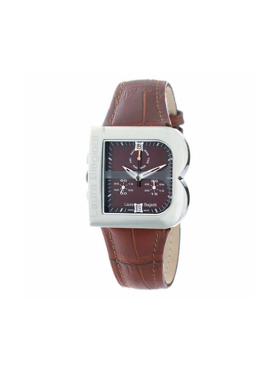 Laura Biagiotti Watch with Brown Leather Strap