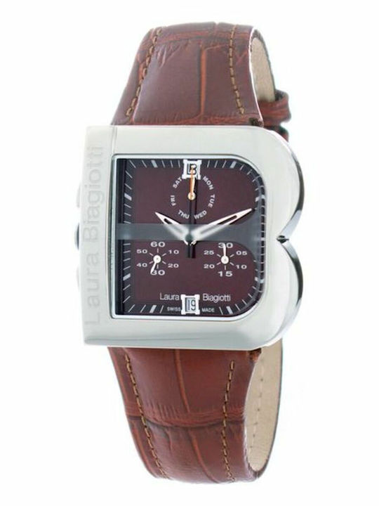 Laura Biagiotti Women's Watch with Brown Leathe...