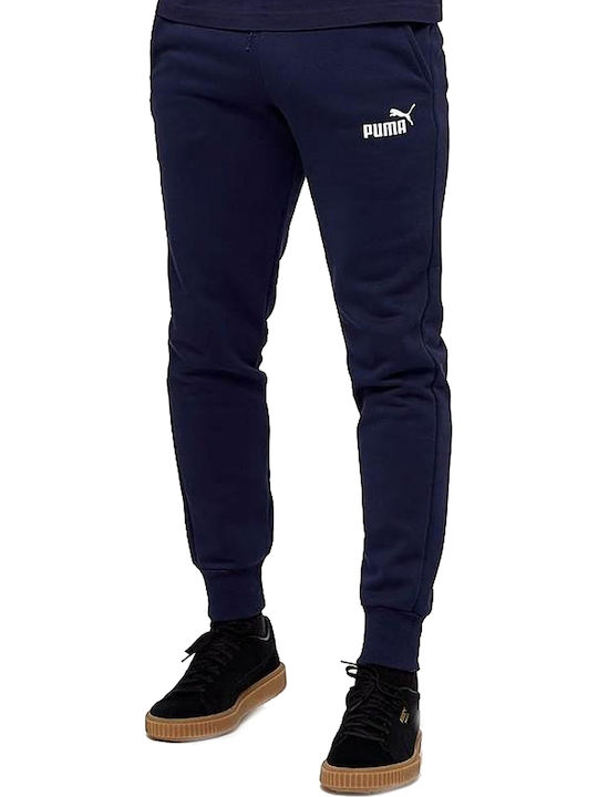Puma Essential Παντελόνι Φόρμας με Λάστιχο Navy Μπλε