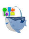 Stephen Joseph Shark Kids Bag Beach Bag Blue 35cmx4cmx32cmcm