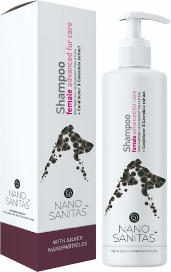 Nanosanitas Silver Female Advanced Fur Care Σαμπουάν Σκύλου με Μαλακτικό 250ml