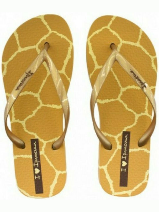 Ipanema I Love Safari Frauen Flip Flops in Gelb Farbe