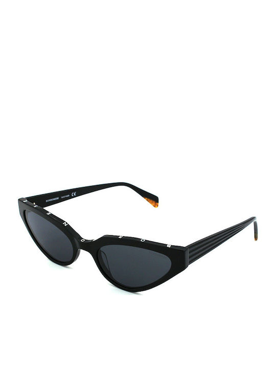 Borbonese Rubino Sunglasses with Black Plastic Frame and Black Lens RUBINO 00