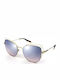 Borbonese Agata Women's Sunglasses with Gold Metal Frame and Purple Mirror Lens AGATA 10