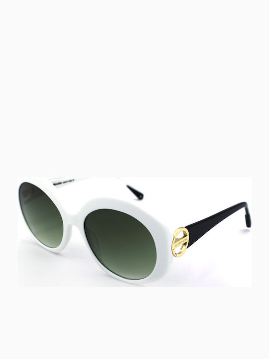 Borbonese Sonnenbrillen mit Weiß Rahmen BES907 01