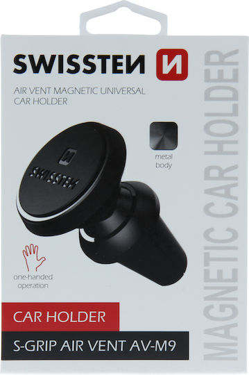 Swissten S-Grip Air Vent AV-M9 Car Mobile Mount with Magnet Black